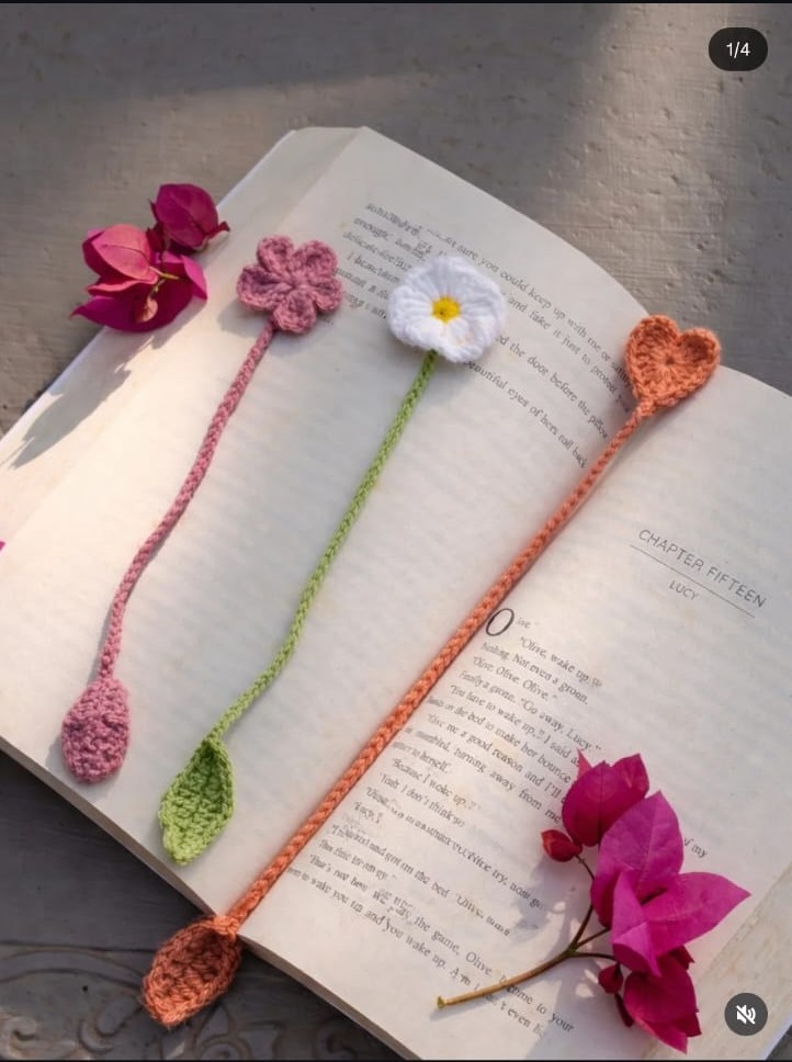Crochet bookmarks